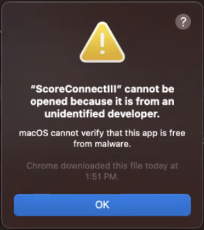 MacOS Security Warning